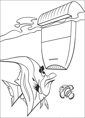 Gill And Nemo Want To Find The Way Out  Coloring Page